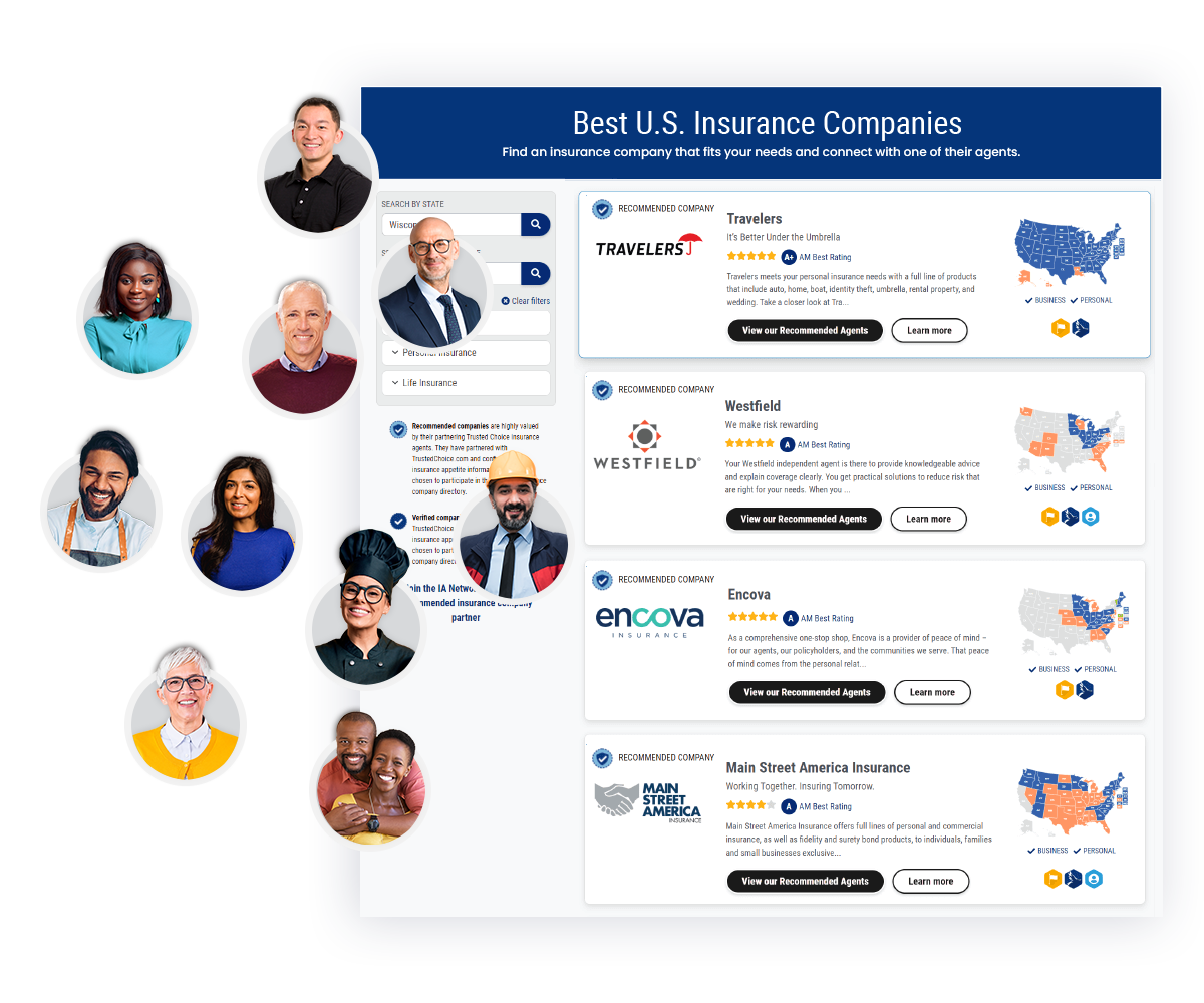 company-directory-mockup-with-shoppers TrustedChoice.com Agency Recommendations